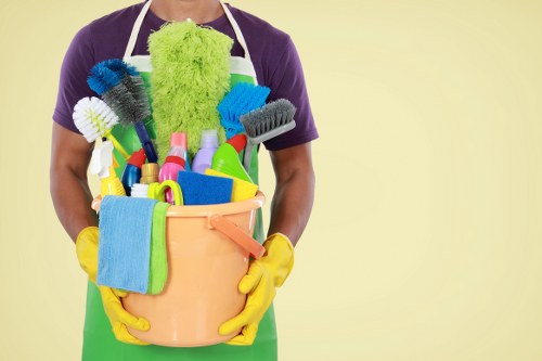 Cleaner reviewing a service complaint form