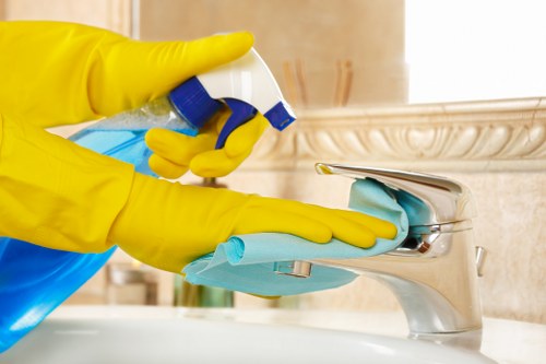 Office cleaning service maintaining a tidy workspace in Collierswood